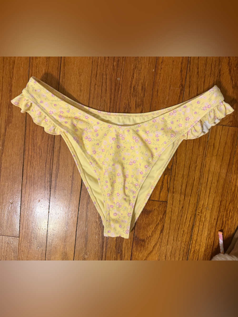 PacSun Eco Yellow Rita Ruffle Triangle Bikini - Picture 3 of 7